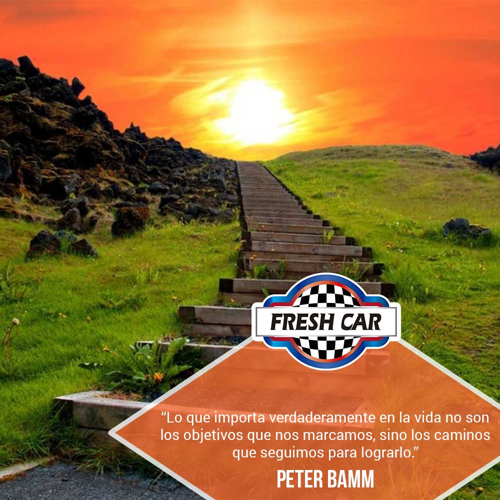 Freshcar_Ec's tweet image. &quot;Lo que importa verdaderamente en la vida no son los objetivos que nos marcamos, sino los caminos que seguimos para lograrlo.&quot;

#Freshcar #PeterBamm #Motivacion