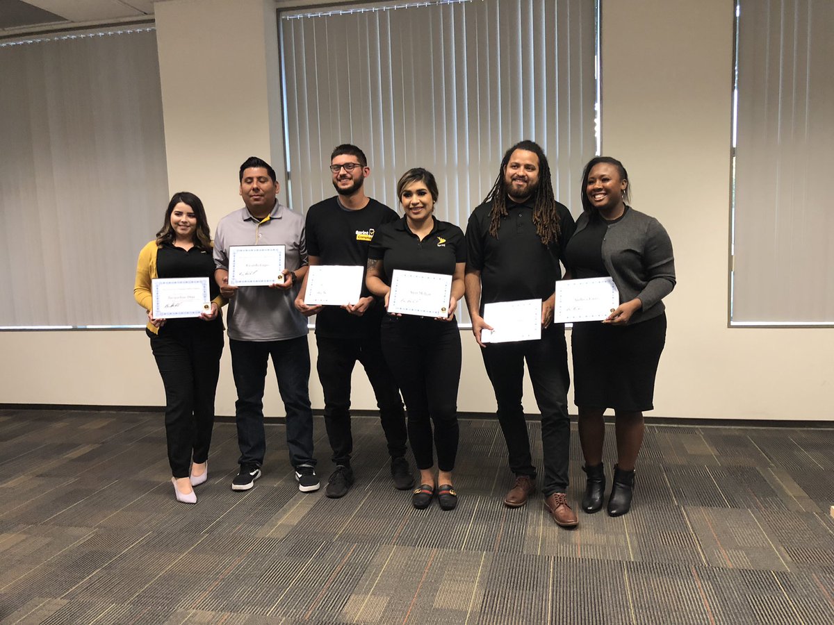 The inaugural class of Sales Supervisor Emerging Leaders participated in commencement ceremony with our SW leaders <a href="/kkwestisbest/">kevin kunkel</a> #sprintFAM #development #WeBleedYellow <a href="/southwestOps/">SprintSouthWestOps</a>