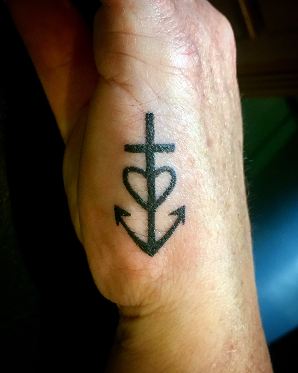 Faith Hope Love Tattoo On Hand