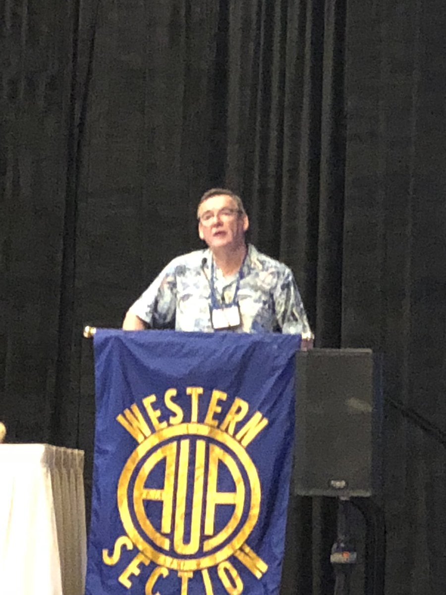 We are so fortunate to have Chris Chapple with us at the Western Section AUA meeting.  Great talk on detrusor underactivity today Chris. You made me look very smart as the program planner!#eau #aua