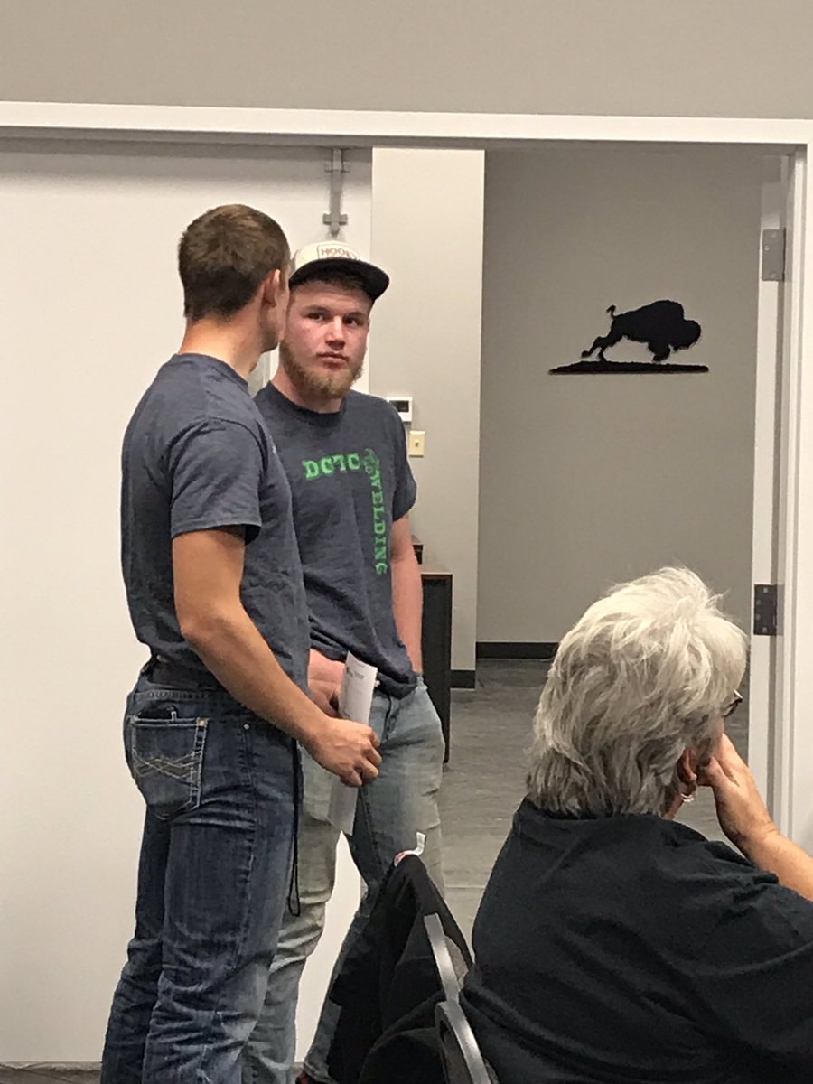 DCTechCenter's tweet image. Tonight’s Bison Spotlight: welding instructor Darin Newman and students Brandon Griffin and Floyd Miller. Technology integration in welding! Learn a skill, fulfill a passion!