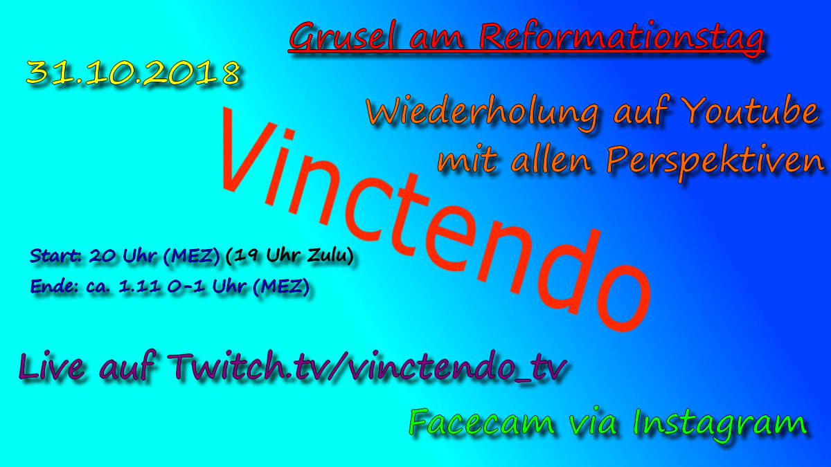 Schaut rein: Youtbe:youtube.com/channel/UCfLtb… Twitch: twitch.tv/vinctendo_tv Instagram: Instagram.com/vince_gamer