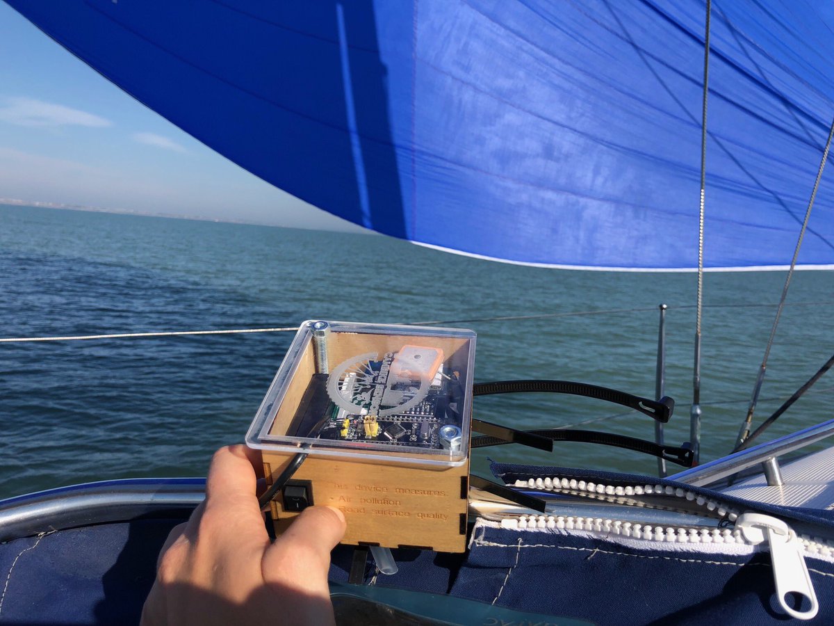 CambikeSensor's tweet photo. Here are some impressions of the #CamBikeSensor on the vessel of @SailBritainCP on their voyage from London to Ipswich. Thanks a lot for your support and taking our sensor along! https://t.co/31NfPZvrra