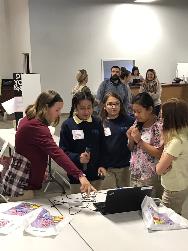 BiomedSci_JCHS's tweet photo. #SteerYourCareer with Rowan County 7th graders today. Students were trying to reach their max heart rate. 220 - your age. What’s yours??  #RSS_CTE  #PLTW https://t.co/NtLyo2MwX5