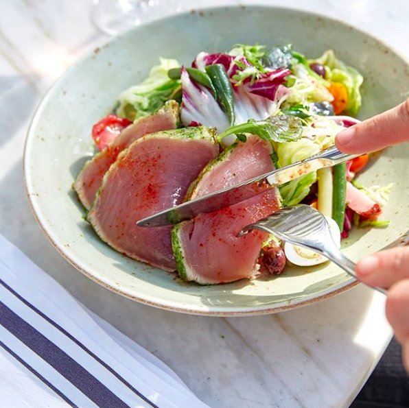 The Albacore Tuna Nicoise, very few words needed. #figsantamonica