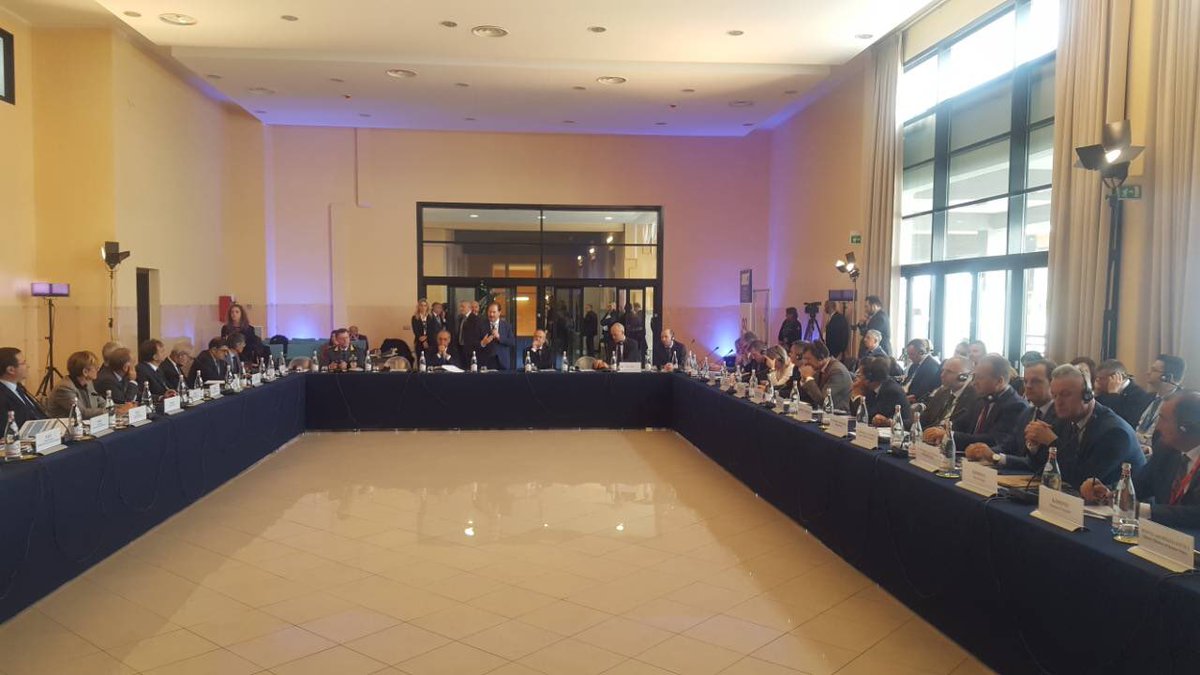 carloromeo70's tweet photo. The Macedonian 🇲🇰 delegation at the Ministerial Conference #IPA2017 “Countering serious crime in Western Balkans” in #Brindisi, led by Deputy Minister of the Interior Agim Nuhiu and Chief of Police Sasho Tacevski https://t.co/32EJOKjoPw