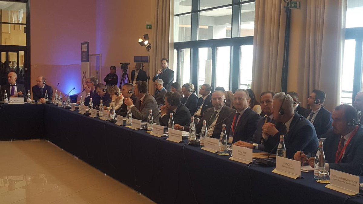 carloromeo70's tweet photo. The Macedonian 🇲🇰 delegation at the Ministerial Conference #IPA2017 “Countering serious crime in Western Balkans” in #Brindisi, led by Deputy Minister of the Interior Agim Nuhiu and Chief of Police Sasho Tacevski https://t.co/32EJOKjoPw