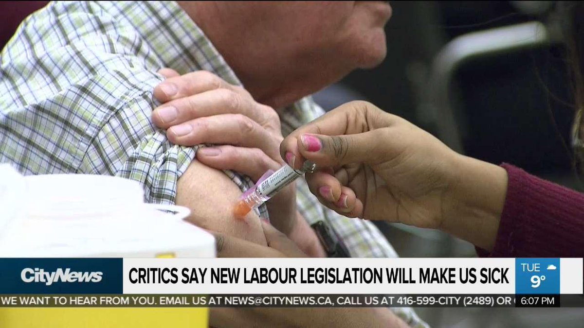 Elimination of paid sick days would be bad for public health: critics ow.ly/W1un30mr8VK https://t.co/z7T1sYyEL4