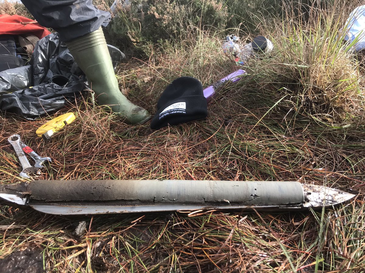Wirral_JohnM's tweet photo. Our @TraceyEmin #unmadebed Russian coring offer. Blue roll, gaffer tape and @UoM_GeogLabs hat tossed to the floor carelessly after a day of sediment sampling debauchery! @peat_ryan #whensciencemeetsart https://t.co/aLh6QajEur