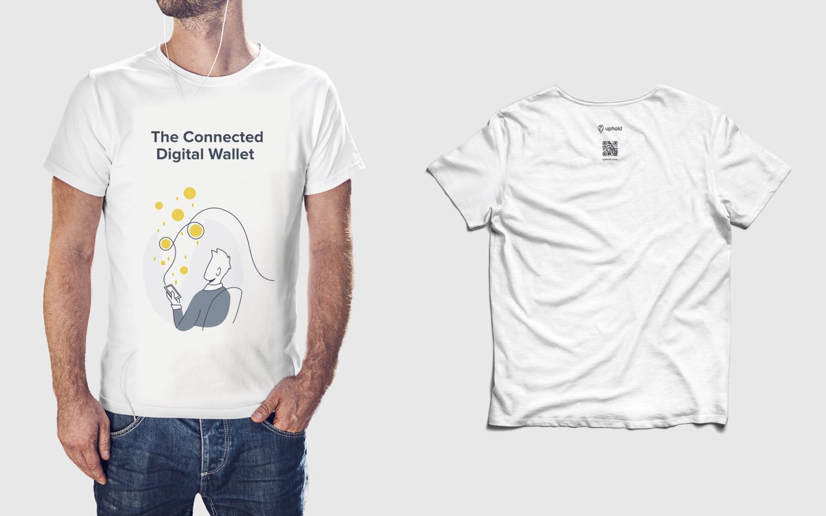 UpholdInc's tweet image. It's #Giveaway time -- who wants some #UpholdSwag? 50 lucky winners will receive a limited edition t-shirt; simply #RT and complete this short survey bit.ly/UpholdTshirt before 11.12.18 11:59 PM UTC.