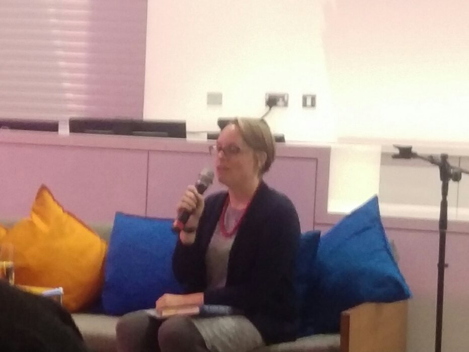 BridgetBlankley's tweet photo. Great interview with @katherinestansfield talking about her book #themagpietree
Thanks to @SotonEnglish and @JHansardGallery for organising this #writersinconversation https://t.co/7MZf2qZ0Ya