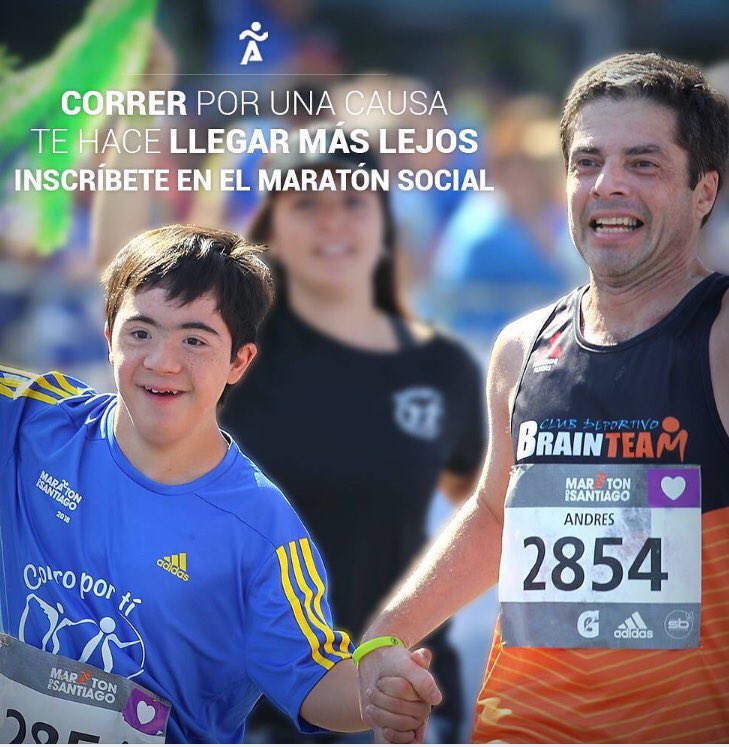 ClubBrainteam's tweet photo. @clubbrainteam y la @fundacionumano presentes nuevamente en #corroporti en @maratonsantiago 2019 https://t.co/my4O6phl26