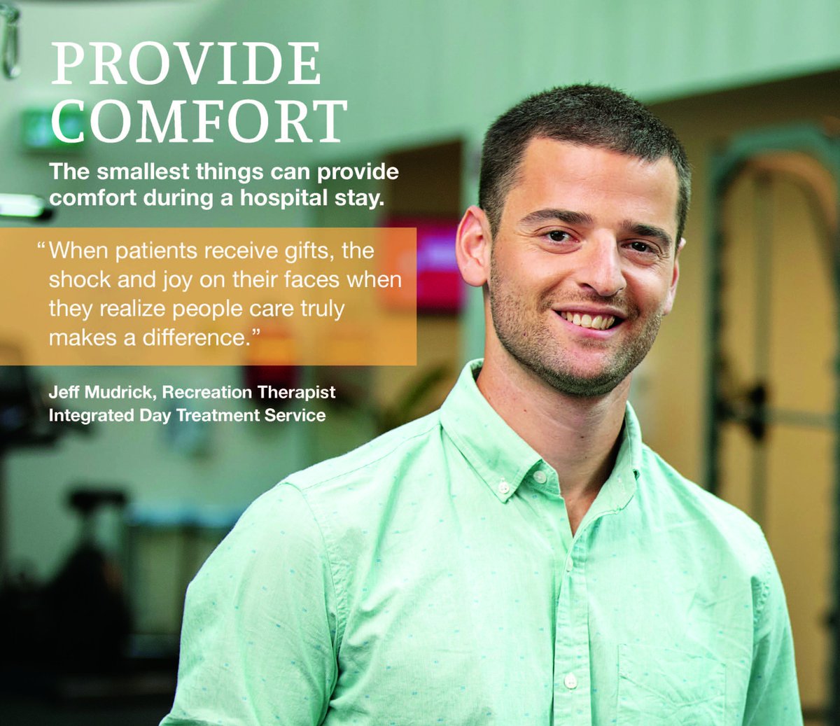 camhfoundation's tweet photo. The #GiftsofLight catalogue is here -  find new life changing products and powerful stories from frontline CAMH staff like Jeff: https://t.co/EuTY4wzUND https://t.co/pxzu1G0V5H