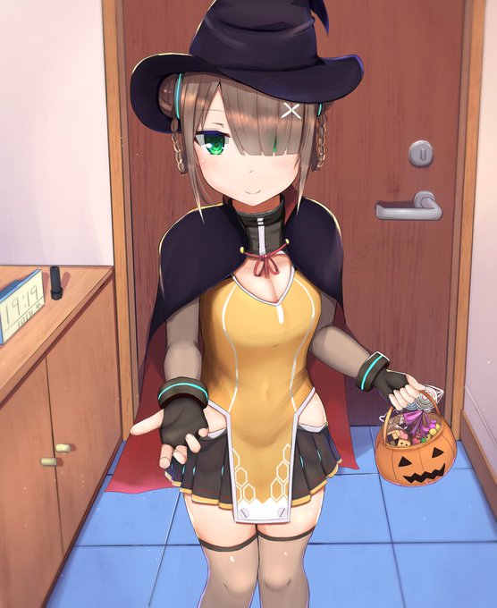 ハロウィン凛葉ちゃん!
お菓子もあげたいしいたずらもされたい
 #ぽんこつ絵工場  #凛葉 