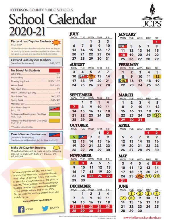 jcps 2021 calendar Jcps On Twitter Jcps School Board Votes 7 0 To Approve The 2019 2020 And 2020 2021 School Year Calendars Wearejcps jcps 2021 calendar