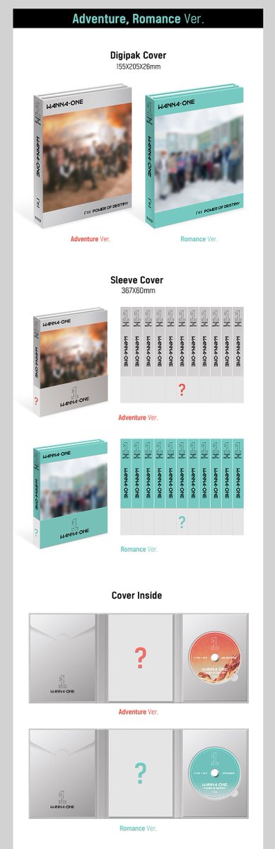 Wanna One Reveals Album Packaging For 1 1 Power Kpopping