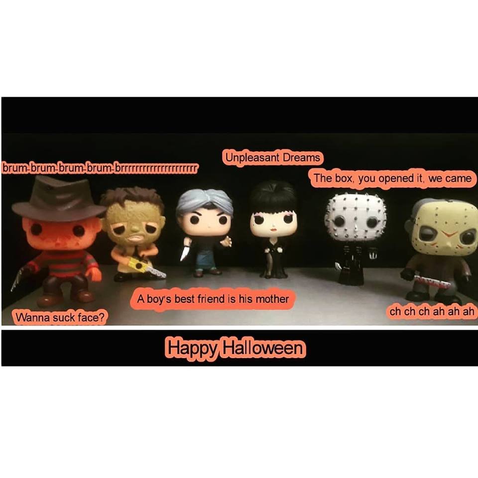 Happy Halloween #halloween #funko #funkopops #freddykrueger #robertenglund #nightmareonelmstreet #leatherface #texaschainsawmassacre #normanbates #psycho #elvira #mistressofthedark #pinhead #dougbradley #hellraiser #jasonvorhees #kanehodder #fridaythe13th #slasher #moviemaniacs