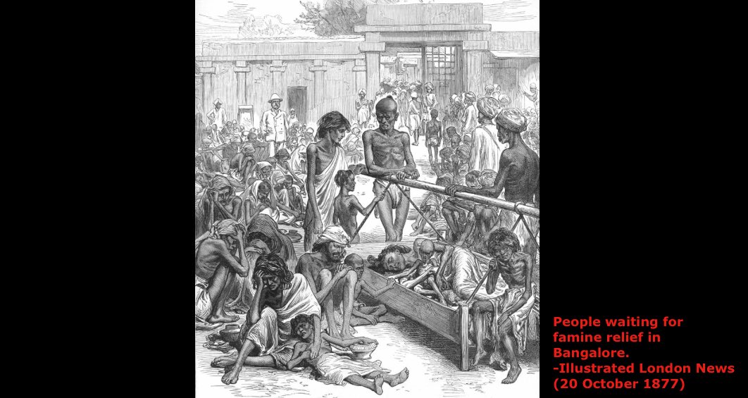 Twice in the late 1800s, Britain sought to profit off massive famines in India. Following drought-caused grain shortages, Britain hoarded grain, waiting for prices to skyrocket as enormous famines gripped India. As a result, at least 16 million people died of starvation.