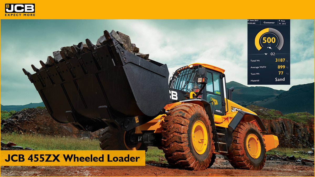 #JCBIndia offers Loader Productivity Management System called Intelliload in JCB 455ZX Wheeled Loader. #innovation  #technology #manufacturingexcellence #intelligentfuture #JCB #manufacturing