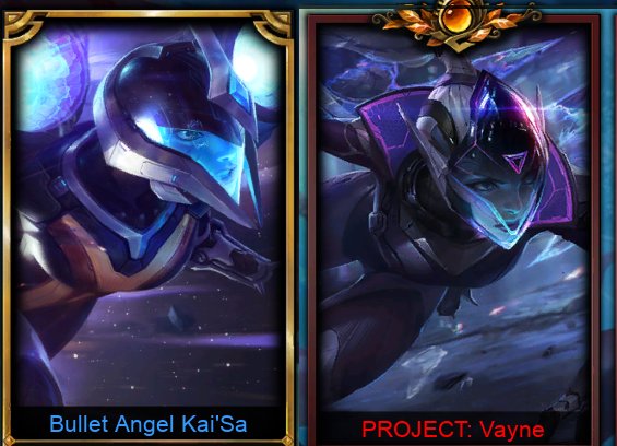 Is it just me or are project vayne and bullet angel kaisa literally the sam...