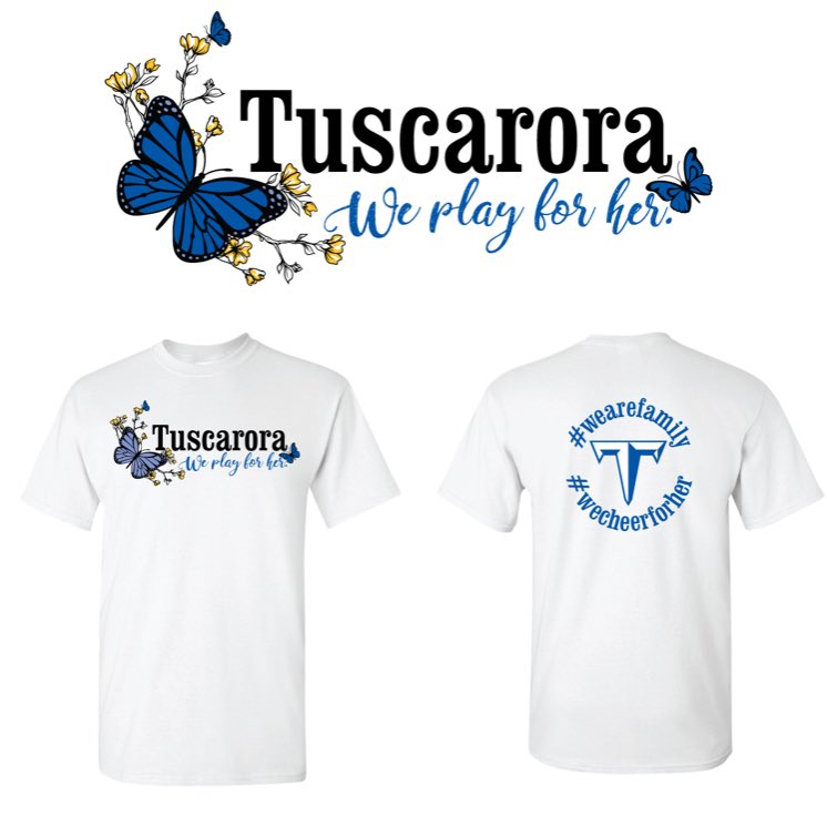 🦋”We Play for Her”🦋
T-shirt’s honoring Mrs Dombrowski will be available for sale on Thursday (11/1) during all lunches. $10 cash or check written to HABC