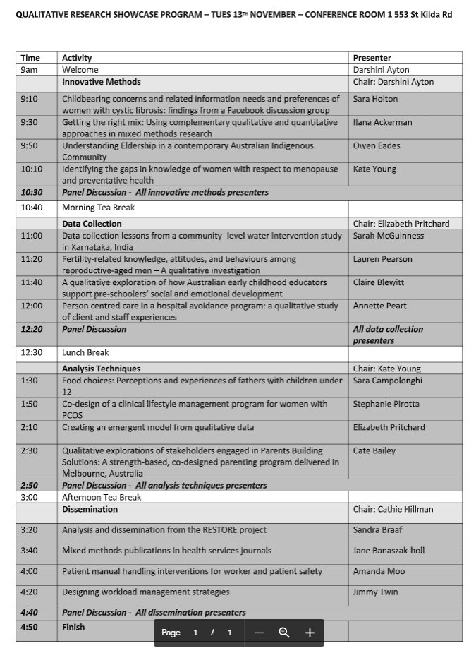 Researcher_Kate's tweet image. If you&apos;re in Melbourne and love yourself some #qualitative research then come to the @Monash_SPHPM Qualitative Research Showcase! PM for details #sphpmQSC #qualitativeresearch #phdchat #ecr #acwri