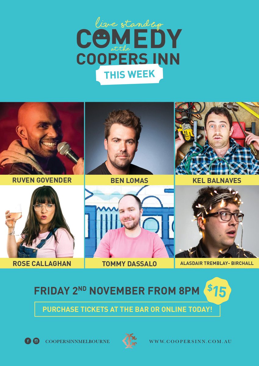 Massive show this friday! Interstate acts and coopers favourites! Prebook http://www.trybooking.com/WDYM