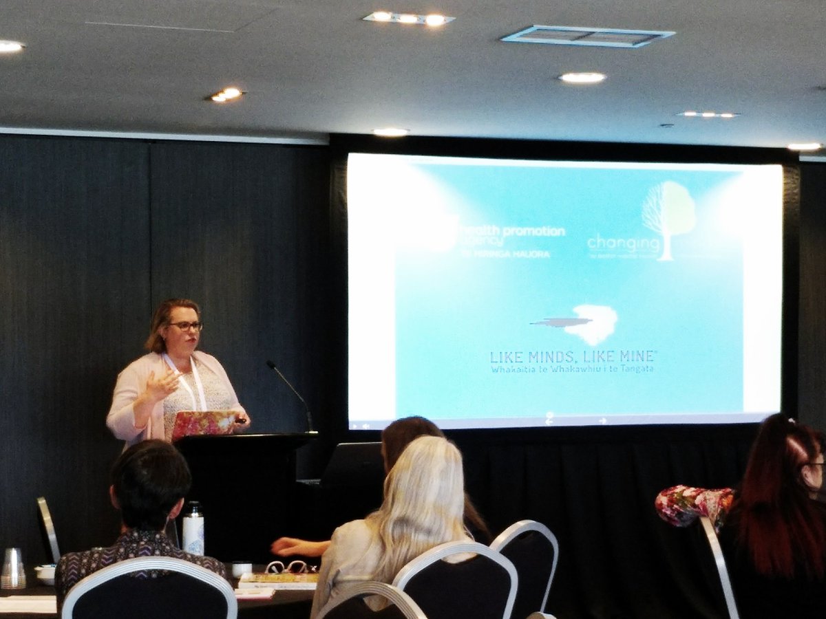 HPAs Vanessa Cooper summarises the need for @changingmindsnz programme, Rakau Roroa's approach: 'the voices of lived experience are vital to [effective] programmes... addressing #stigma and #Discrimination'

#livedexperience #healthyfutures