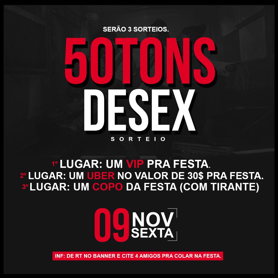 sexevrau's tweet photo. ➖ SORTEIO SEX E VRAU
O resultado do sorteio vai rolar sexta feira (09/11) ao vivo.
Qualquer duvida só mandar uma mensagem na nossa dm.
CITA O TWEET MARCANDO QUATRO AMIGOS, DEPOIS DA RT QUE JA VAI ESTAR CONCORRENDO.
#VEMALANDRA https://t.co/2R48Nbmvkz