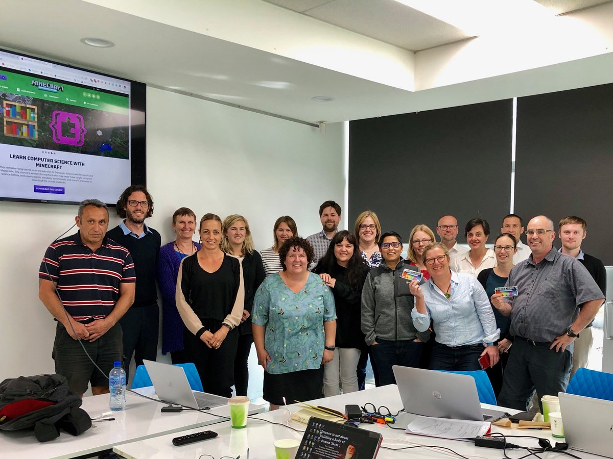 Thank you all the educators in Christchurch, NZ for spending time learning abt #MinecraftEdu #nzmiee #MicrosoftEdu