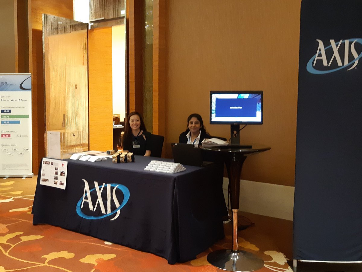 AXIS_Capital's tweet photo. Our #AXISRe teams are at the Singapore International Reinsurance Conference this week. Drop by our table to say hello! #SIRC2018 #15SIRC #SIRC #singapore #reinsurance https://t.co/qt9wyh3KBv