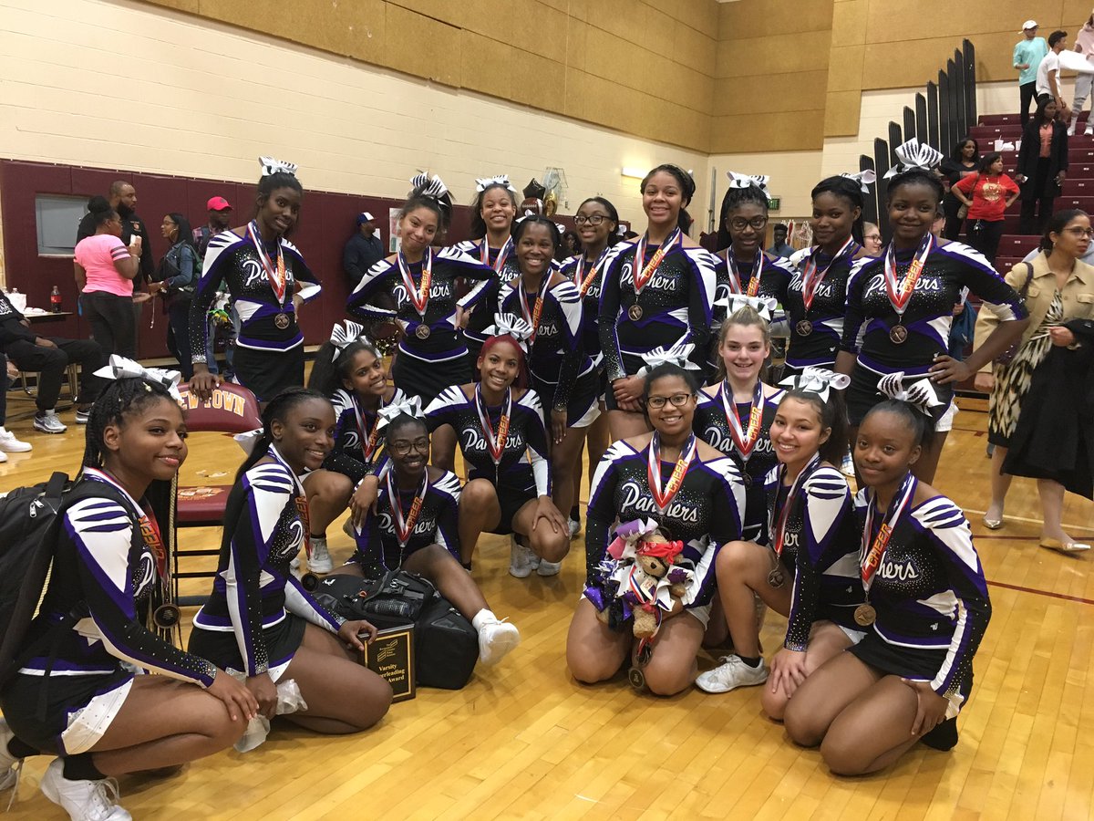 Congrats to our little ladies! They overcame a major injury mid routine to place 3rd in The 1A2A division, earn the Spirit Award, and advance to the 1A2A State Semi-Finals. We are so proud of you!💜🖤 @AthleticDirect7 <a href="/philrobinson27/">PrincipalPRobinson_NAHS-Lions</a> <a href="/sandragreid/">Sandra Reid</a> <a href="/PikesvilleHS/">Pikesville HS</a> <a href="/pikesville_high/">Pikesville High</a>
