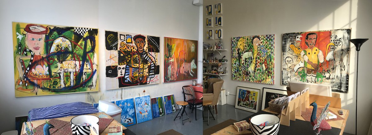 Nearly ready for Open Studios & Art Sale this weekend, NOV. 2-3-4 (FRI 5-10 / SAT 12-8 / SUN 12-5) here at the #californiabuilding #nemplsartsdistrict 2205 California Street NE #Minneapolis – #on2gallery #mojocoffeegallery #mplsart – Please stop by Studio 213 for a visit! – A.G.