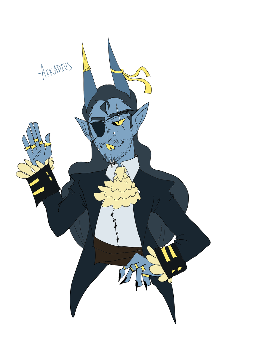 owo whos this? #dungeonsanddragons #tiefling #pirate #piratecaptain