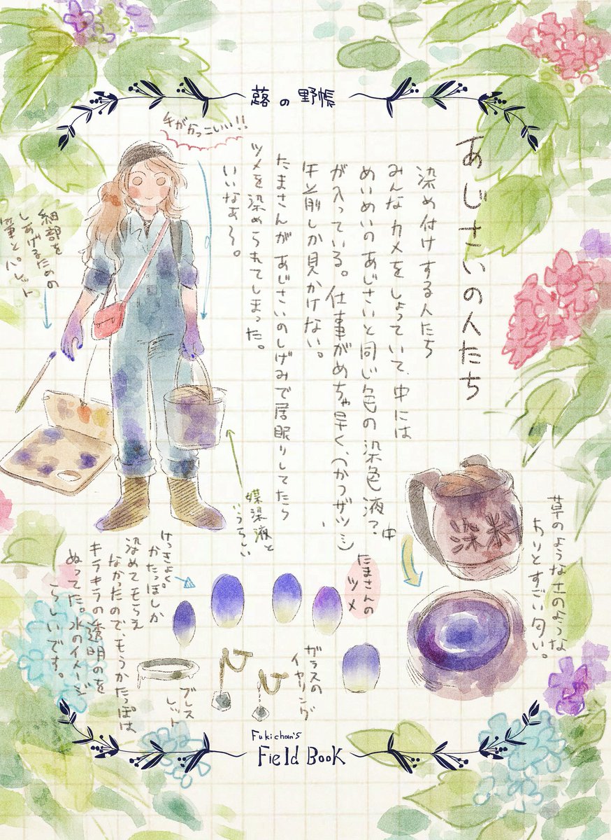 からの～ #蕗の野帳 
「あじさいの人」です 
