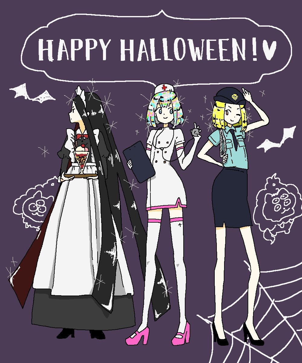 去年別垢であげたやつ再掲しちゃう。お気に入り #宝石ちゃんでハッピーハロウィンの国