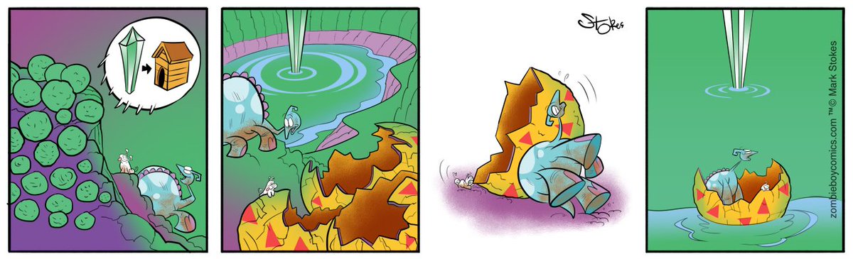 Sea of Green. Latest Zombie Boy: zombieboycomics.com/comic/wild-gre… #webcomics #makingcomics #ZombieBoy