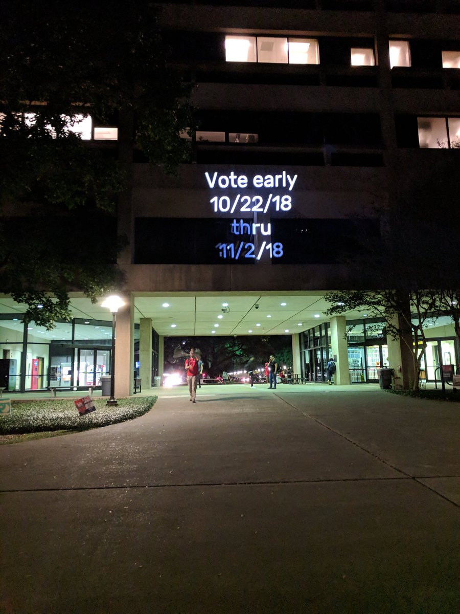 Go Coogs! 
And go vote!

#UH #GOTV #GOTV2018 #ElectionDay #Election2018 #electioncountdown #vote