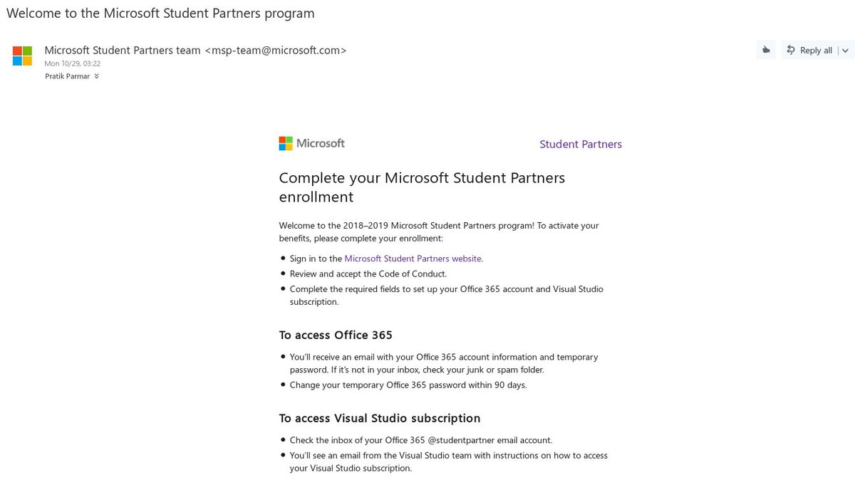 hackyroot's tweet image. One more term as a #microsoftstudentpartner  

#microsoft #msp4life