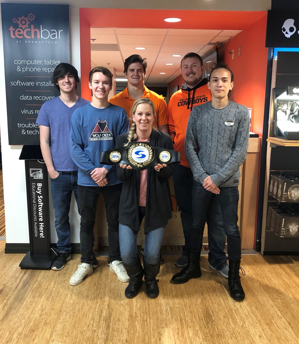 Safeware_Inc's tweet image. A big congratulations to @okstate&apos;s @OSUOrangeTech team for winning the coveted title of Safeware&apos;s 2018 Light Heavyweight Knockout Challenge CHAMPION! #gocowboys #OrangeTech #OklahomaStateUniversity