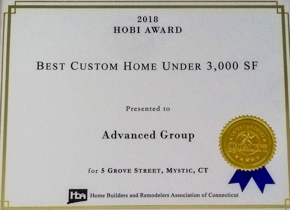 AdvancedGCCT's tweet image. Thank you to the @HBRAofCT for honoring #TeamAdvanced with this year's Builder of the Year Award! #Honored #Teamwork #BuildingAwesome