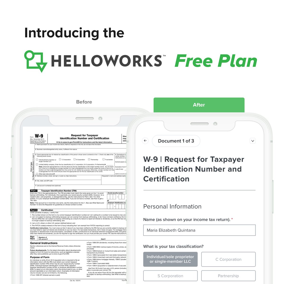 DropboxSign's tweet photo. BIG news! We're expanding beyond eSignatures — Introducing #HelloWorks FREE plan! Today, we're introducing a drag & drop editor in HelloWorks that allows anyone (regardless of technical skill) to build, automate & manage document workflows for free: https://t.co/QIMaE9nPWf https://t.co/KQ8YqHwdXB