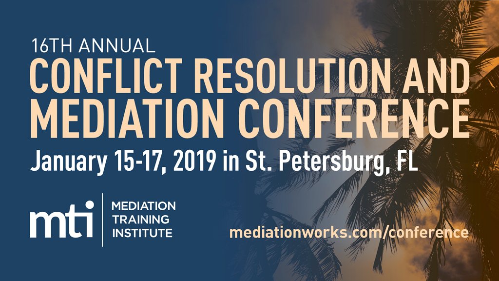 Join Us in FL in January! 2019 #ConflictResolution and #Mediation Conference - mailchi.mp/eckerd/join-us…