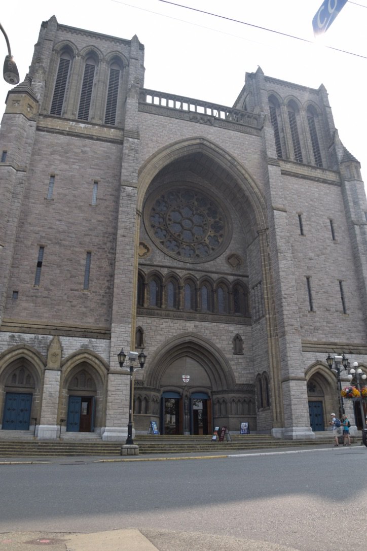 Stop #9- Christ Church Cathedral. 
Founded in 1863, this historical cathedral still serves Victoria's Anglican community today! Come check it out!
#getoutside #Victoria #yyj #redbus #cathedral