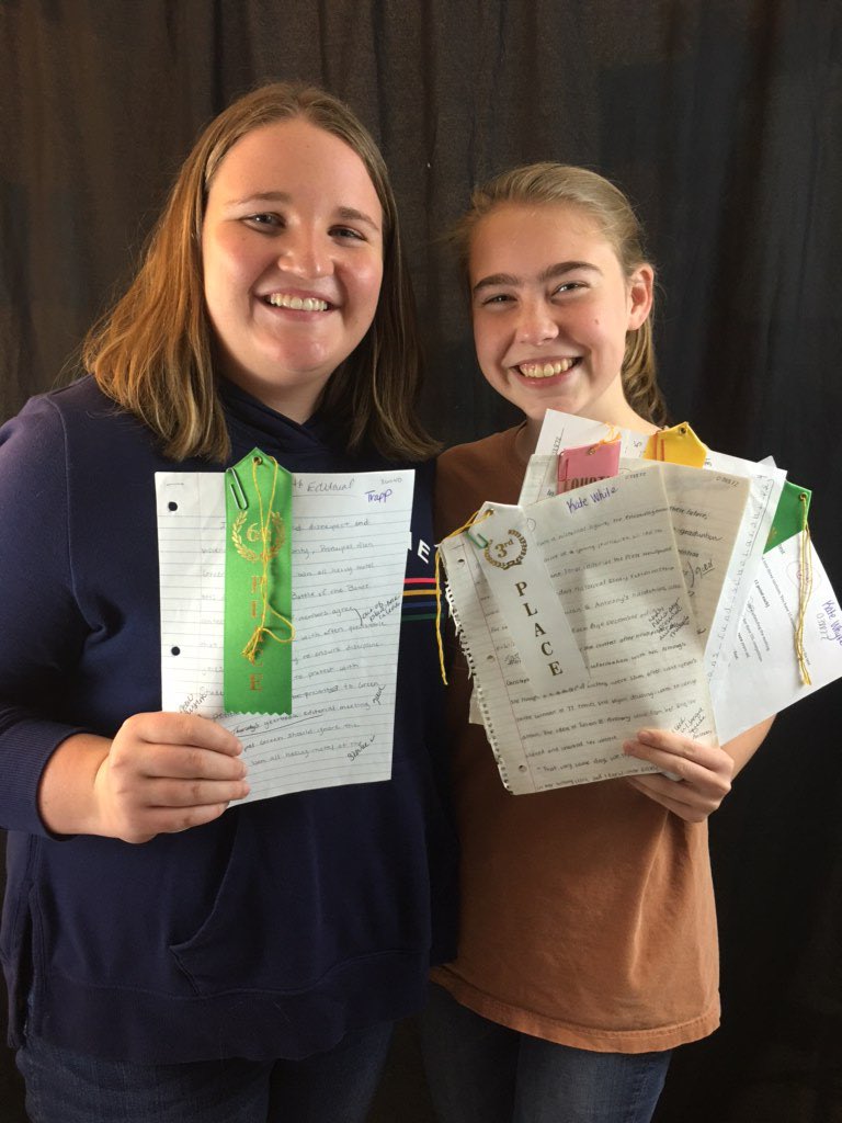 Journalism students placed in every category for the MRC Enterprises UIL contest!
Taylor Trapp: 6th editorials 
Kate Whyte: 3rd features; 6th copy editing; 5th headlines; 4th news writing! #GoBuffs