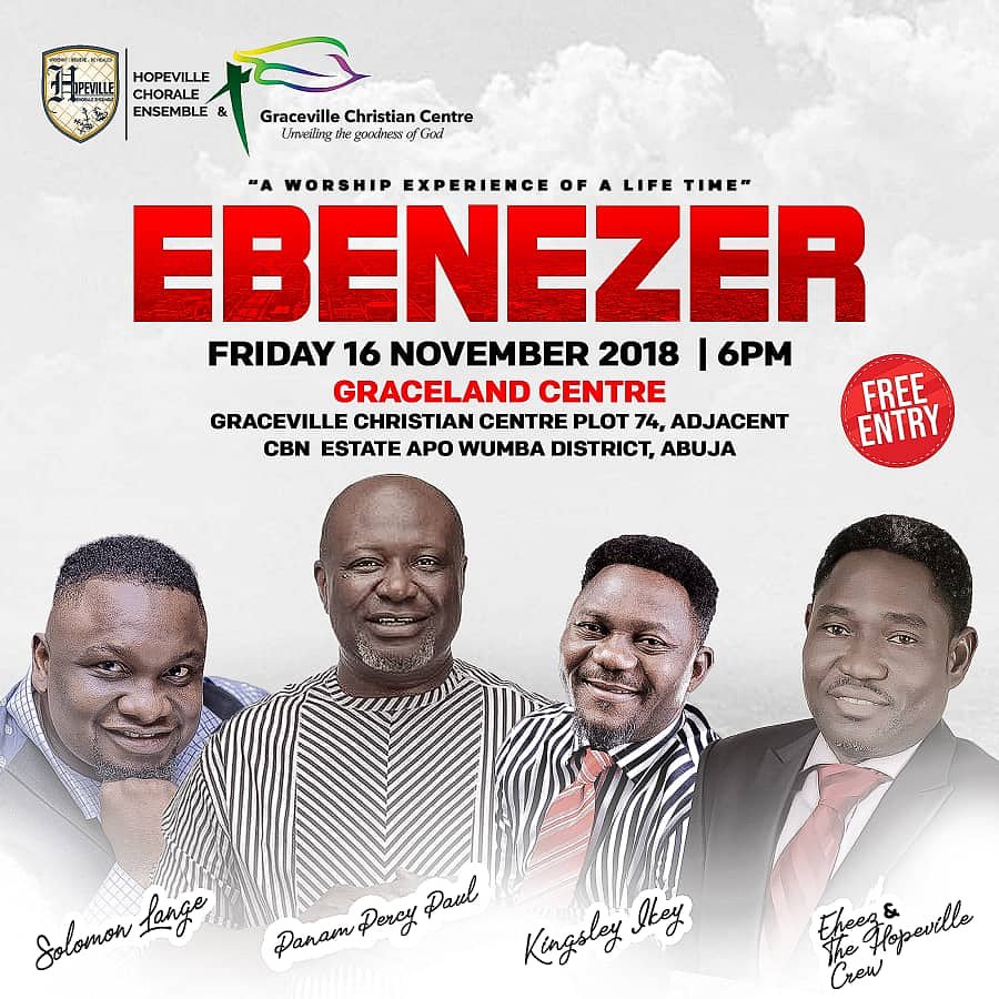 Gracevillecc's tweet photo. Thanks for fellowshipping with this today, JOIN US on Friday at 6pm for EBENEZER, featuring @EHEEZ1 @pstkingsleyike @solomonlange @panampercypaul https://t.co/AAbC2oRYDc
