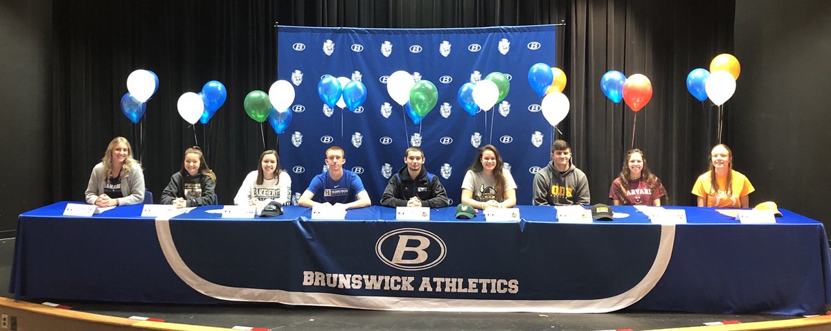 Congratulations to our Blue Devils signing their National Letter of Intent this morning to continue their athletic and academic careers #GoBigBlue #brunswickPRIDE