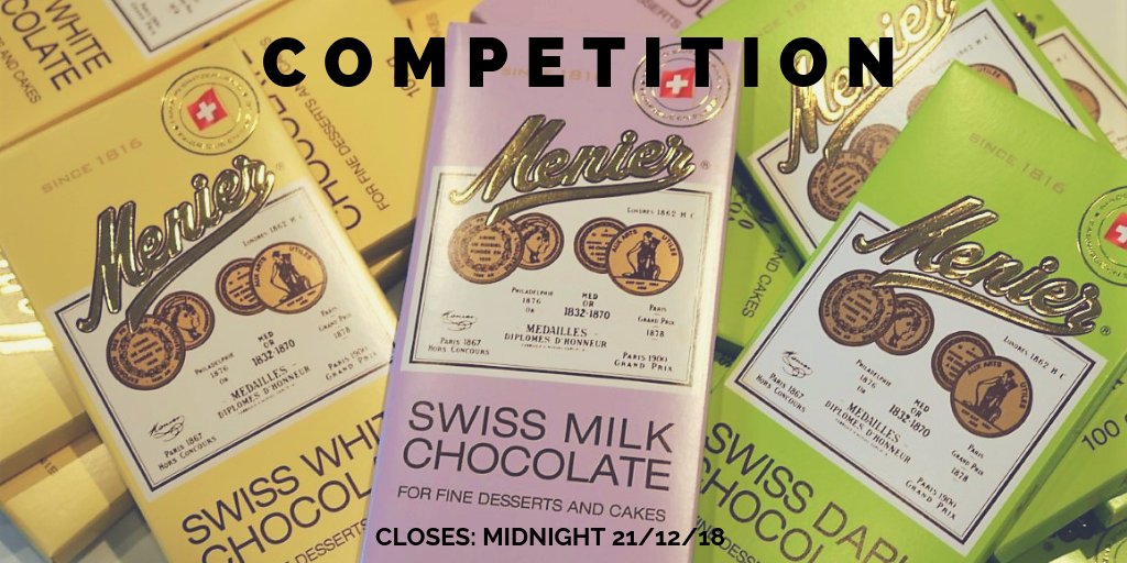 🍫#CompetitionTime 🍫 WIN A BUNDLE OF MENIER SWISS CHOCOLATE

To enter Follow <a href="/MenierChoc/">Menier</a> and RT
#Competition ends midnight 21/11/18 - Good Luck 🍀

#WinItWednesday #chocolate #giveaway
