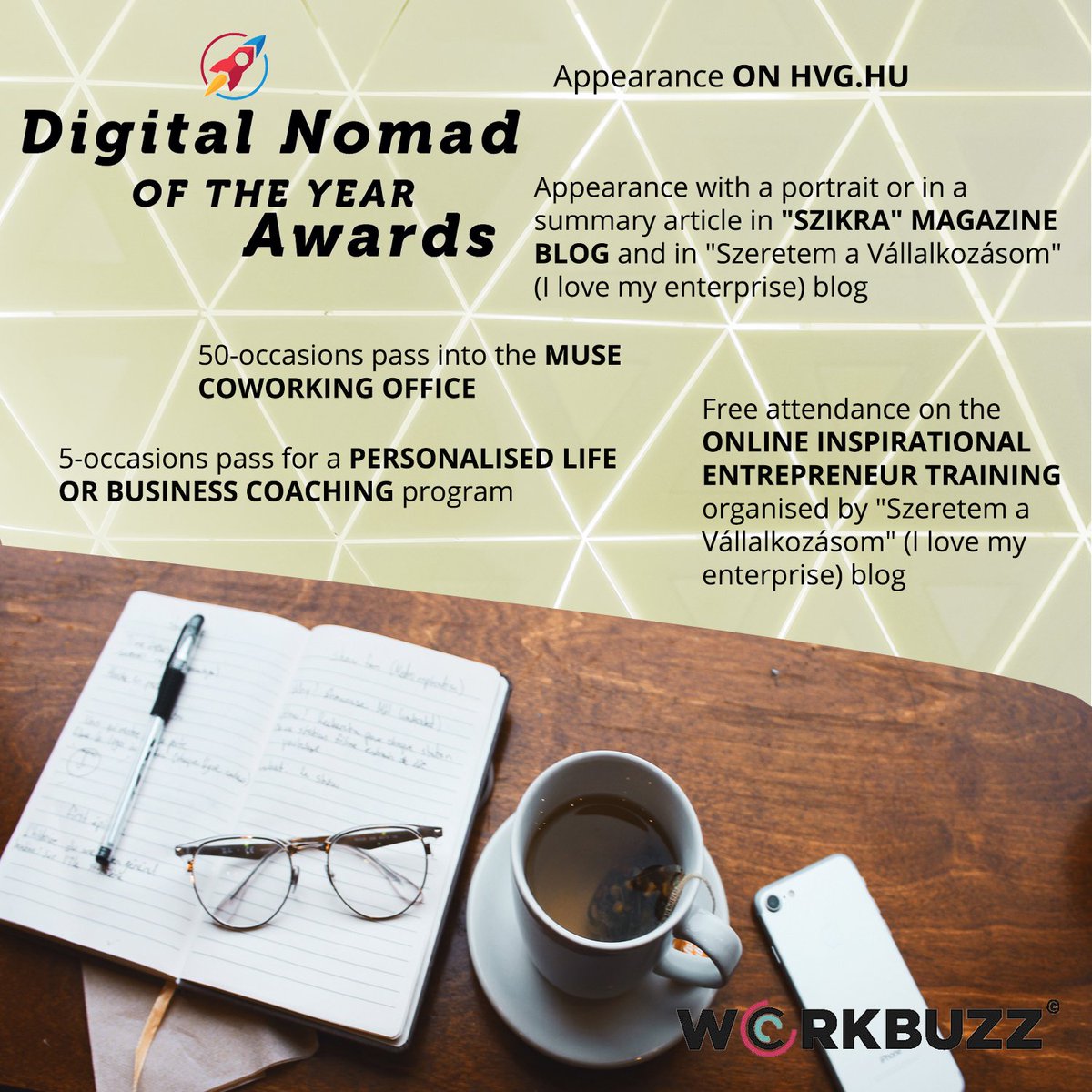 BuzzYourWork's tweet image. ARE YOU READY TO CHANGE YOUR LIFE AND WIN AT THE SAME TIME? ⬆️
👉🏻work.buzz/azevszabaduszo…
👉🏻IG: @work.buzz
#digitalnomad #ITfreelancer #selfemployedmom #iPRO #freelancer #selfemployed #CV #portfolio #software #startup #findnewjob #awards #ebio #hungary #entrepreneur #competition