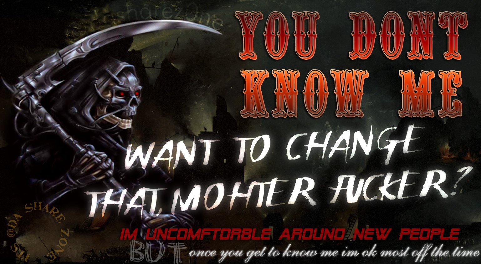 YOU DONT KNOW ME - https://t.co/Qtp3PuUDXE ADMIN